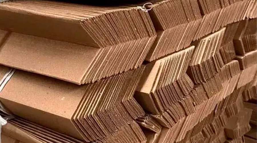 Esquineros de cartón para protección de pallets y carga industrial