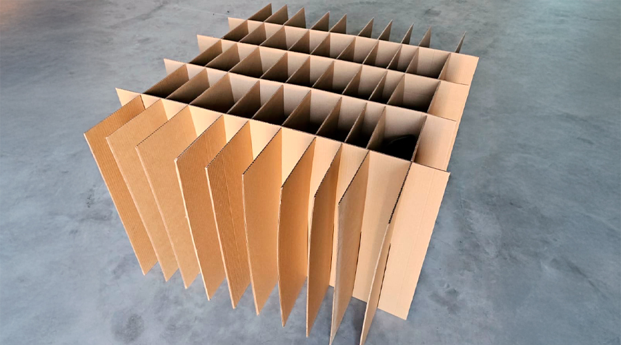 Rejillas y separadores de cartón corrugado
