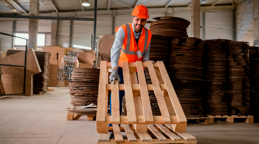 Tarimas de madera con tratamiento térmico para exportación